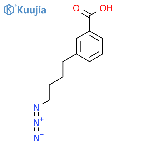 3-(4-Azidobutyl)benzoic acid structure