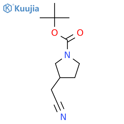 (R)-tert-Butyl 3-(cyanomethyl)pyrrolidine-1-carboxylate structure