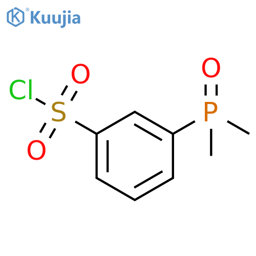 Benzenesulfonyl chloride, 3-(dimethylphosphinyl)- structure