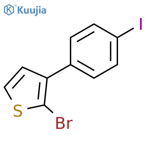 2-Bromo-3-(4-iodophenyl)thiophene structure