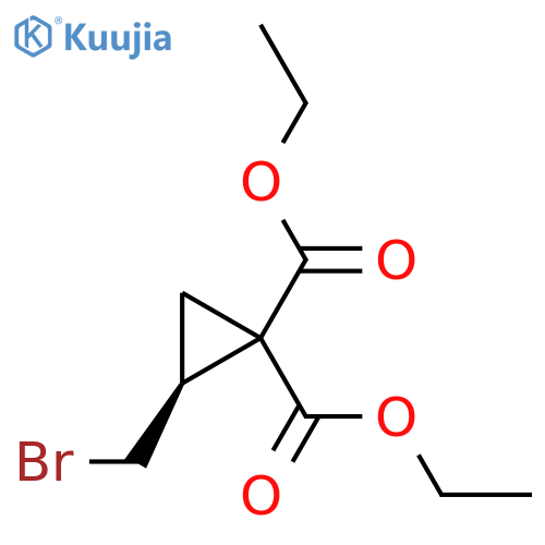 Diethyl (S)-2-(bromomethyl)cyclopropane-1,1-dicarboxylate structure