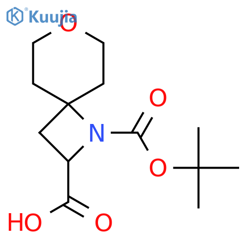 1-(tert-Butoxycarbonyl)-7-oxa-1-azaspiro[3.5]nonane-2-carboxylic acid structure