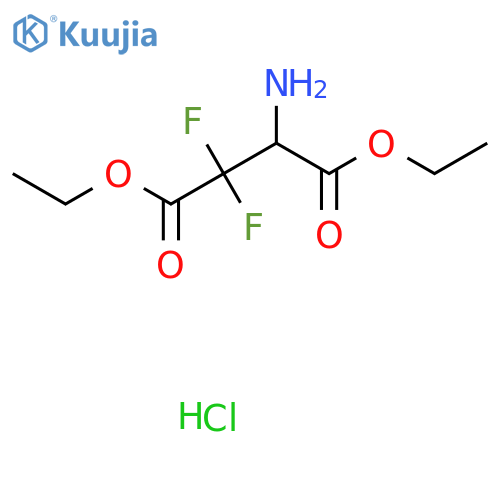 1,4-Diethyl 3-amino-2,2-difluorobutanedioate hydrochloride structure