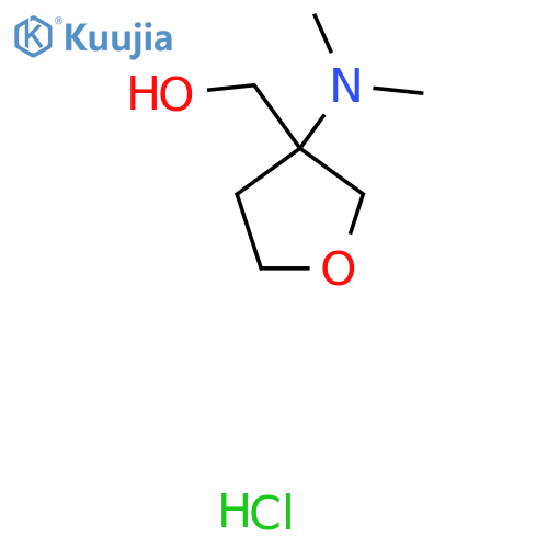 [3-(Dimethylamino)oxolan-3-yl]methanol hydrochloride structure