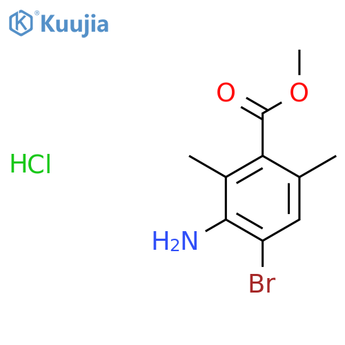 Methyl 3-amino-4-bromo-2,6-dimethylbenzoate hydrochloride structure