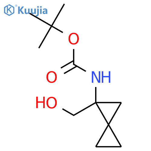 tert-butyl N-[1-(hydroxymethyl)spiro[2.2]pentan-1-yl]carbamate structure