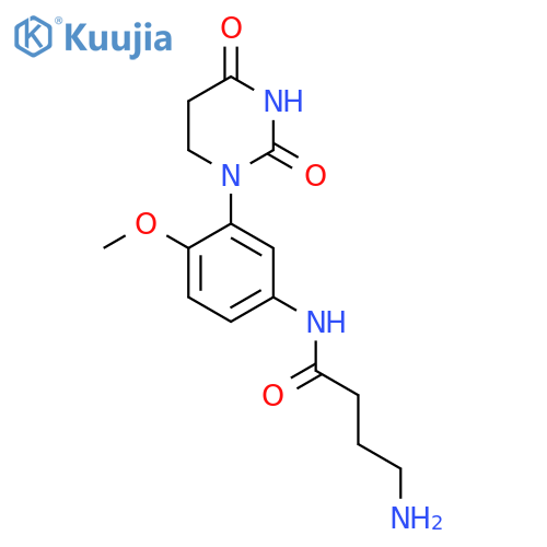 4-amino-N-3-(2,4-dioxo-1,3-diazinan-1-yl)-4-methoxyphenylbutanamide structure