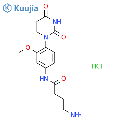 4-amino-N-4-(2,4-dioxo-1,3-diazinan-1-yl)-3-methoxyphenylbutanamide hydrochloride structure