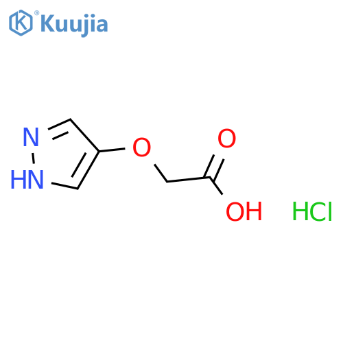 Acetic acid, 2-(1H-pyrazol-4-yloxy)-, hydrochloride (1:1) structure