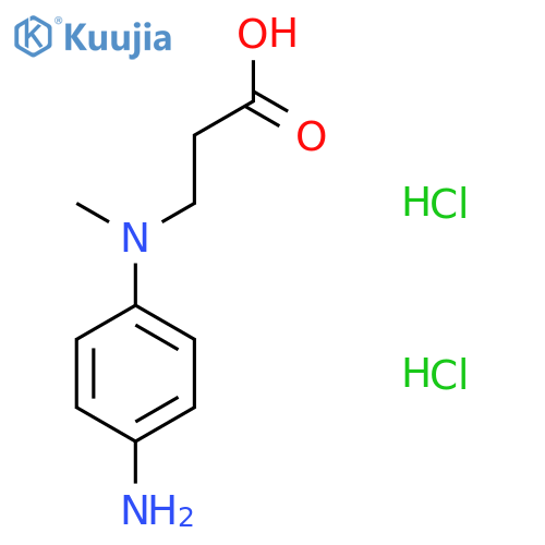 3-[(4-Aminophenyl)(methyl)amino]propanoic acid dihydrochloride structure