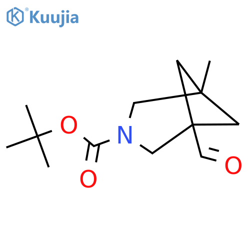 Tert-butyl 1-formyl-5-methyl-3-azabicyclo[3.1.1]heptane-3-carboxylate structure