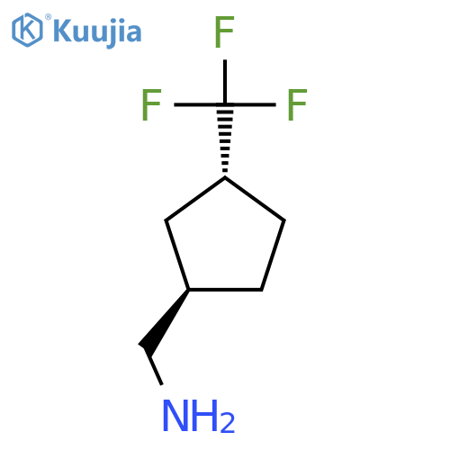 rac-1-(1R,3R)-3-(trifluoromethyl)cyclopentylmethanamine, trans structure