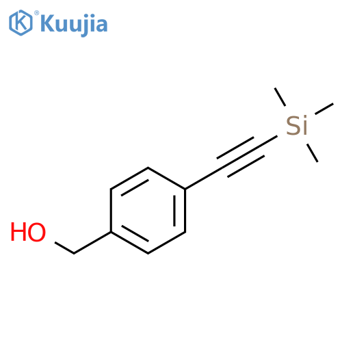 (4-((Trimethylsilyl)ethynyl)phenyl)methanol structure