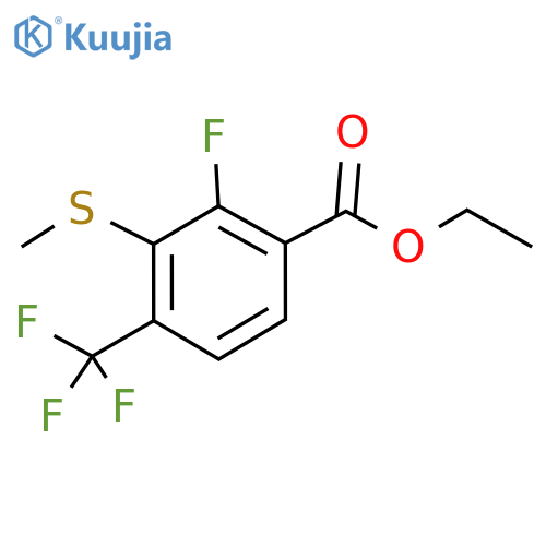 Ethyl 2-fluoro-3-(methylthio)-4-(trifluoromethyl)benzoate structure