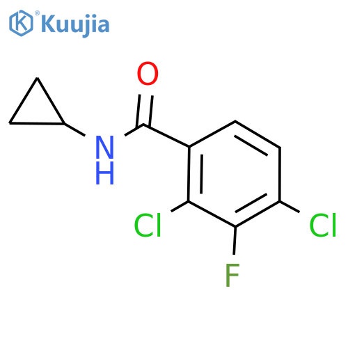 2,4-Dichloro-N-cyclopropyl-3-fluorobenzamide structure