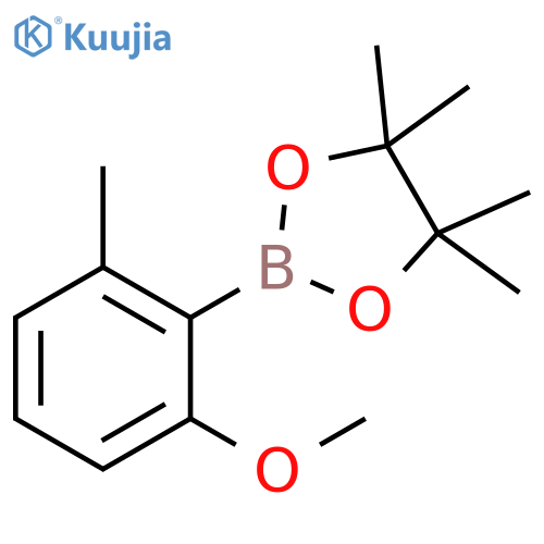 1,3,2-Dioxaborolane, 2-(2-methoxy-6-methylphenyl)-4,4,5,5-tetramethyl- structure