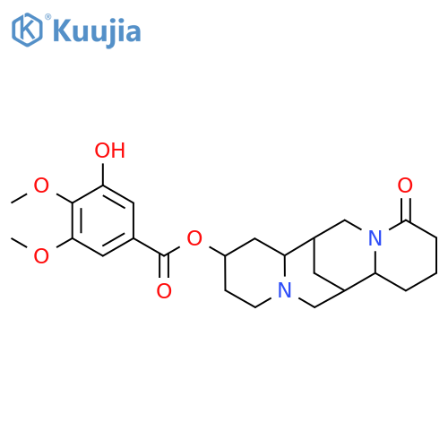 Benzoic acid,3-hydroxy-4,5-dimethoxy-,dodecahydro-11-oxo-7,14-methano-2H,6H-dipyrido[1,2-a:1',2'-e][1,5]diazocin-2-ylester (9CI) structure