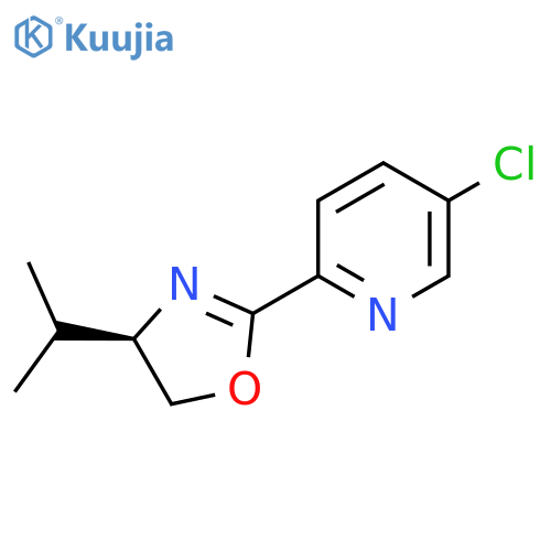 (R)-2-(5-Chloropyridin-2-yl)-4-isopropyl-4,5-dihydrooxazole structure