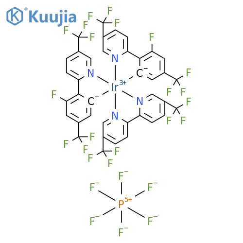 Ir[FCF3(CF3)ppy]2(5,5'-dCF3bpy)PF6 structure