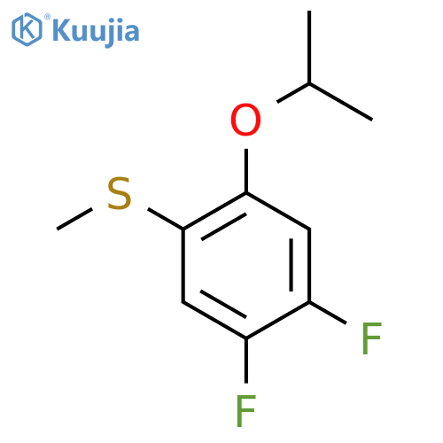 (4,5-Difluoro-2-isopropoxyphenyl)(methyl)sulfane structure