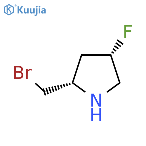(2S,4S)-2-(bromomethyl)-4-fluoropyrrolidine structure