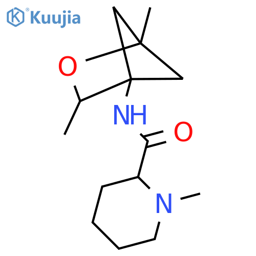 N-{1,3-dimethyl-2-oxabicyclo[2.1.1]hexan-4-yl}-1-methylpiperidine-2-carboxamide structure