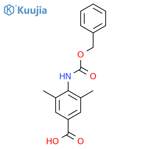 4-{[(Benzyloxy)carbonyl]amino}-3,5-dimethylbenzoic acid structure