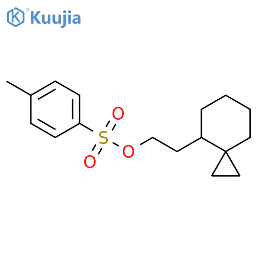 2-{Spiro[2.5]octan-4-yl}ethyl 4-methylbenzene-1-sulfonate structure