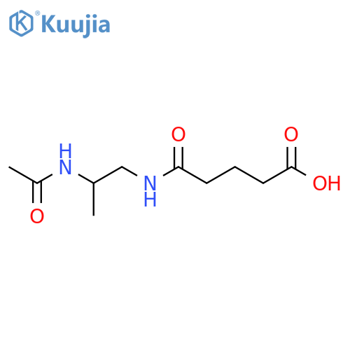 4-[(2-Acetamidopropyl)carbamoyl]butanoic acid structure