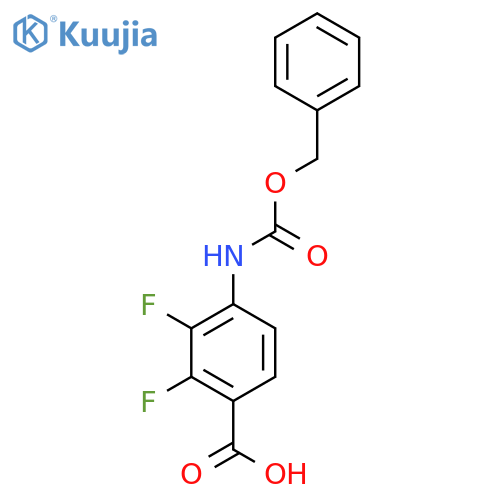 4-{[(Benzyloxy)carbonyl]amino}-2,3-difluorobenzoic acid structure