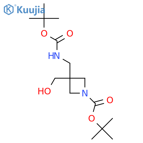 Tert-butyl 3-({[(tert-butoxy)carbonyl]amino}methyl)-3-(hydroxymethyl)azetidine-1-carboxylate structure