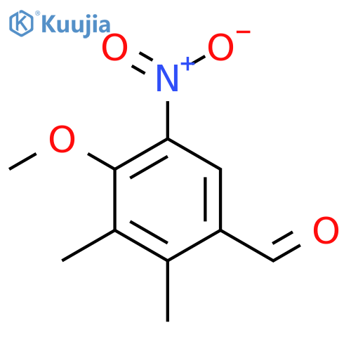 4-Methoxy-2,3-dimethyl-5-nitrobenzaldehyde structure