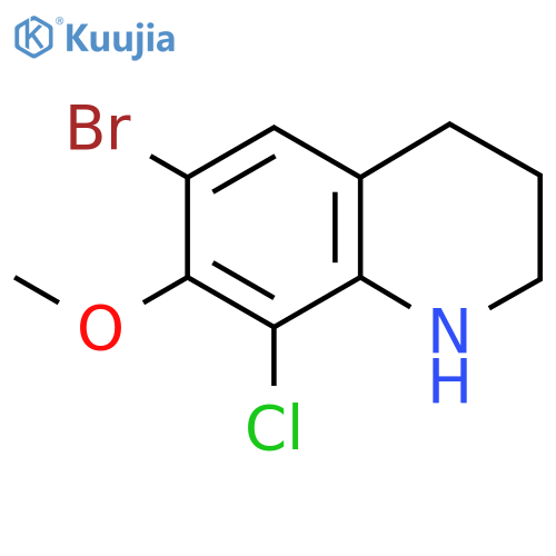 6-Bromo-8-chloro-7-methoxy-1,2,3,4-tetrahydroquinoline structure