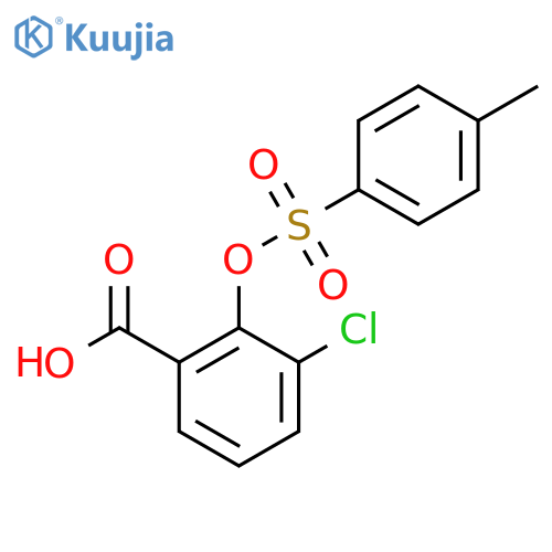 3-Chloro-2-[(4-methylbenzenesulfonyl)oxy]benzoic acid structure