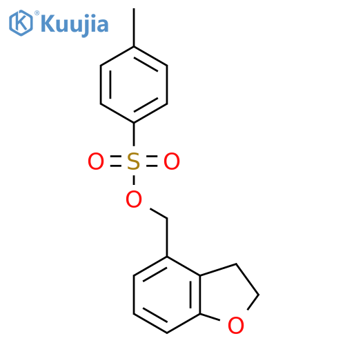 (2,3-Dihydro-1-benzofuran-4-yl)methyl 4-methylbenzene-1-sulfonate structure