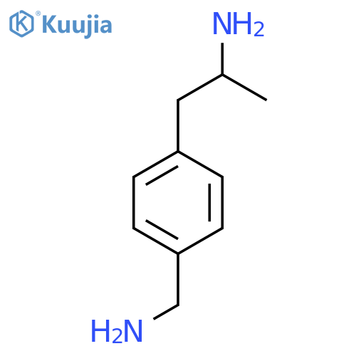 1-4-(aminomethyl)phenylpropan-2-amine structure