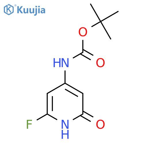 tert-butyl N-(2-fluoro-6-hydroxypyridin-4-yl)carbamate structure