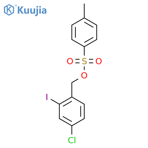 (4-Chloro-2-iodophenyl)methyl 4-methylbenzene-1-sulfonate structure