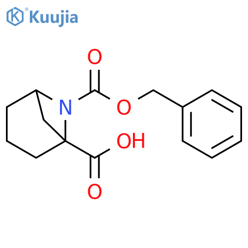6-Aza-bicyclo[3.1.1]heptane-1,6-dicarboxylic acid 6-benzyl ester structure