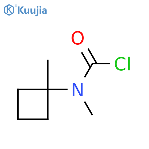 N-methyl-N-(1-methylcyclobutyl)carbamoyl chloride structure