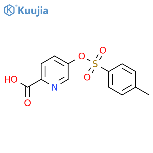 5-[(4-Methylbenzenesulfonyl)oxy]pyridine-2-carboxylic acid structure