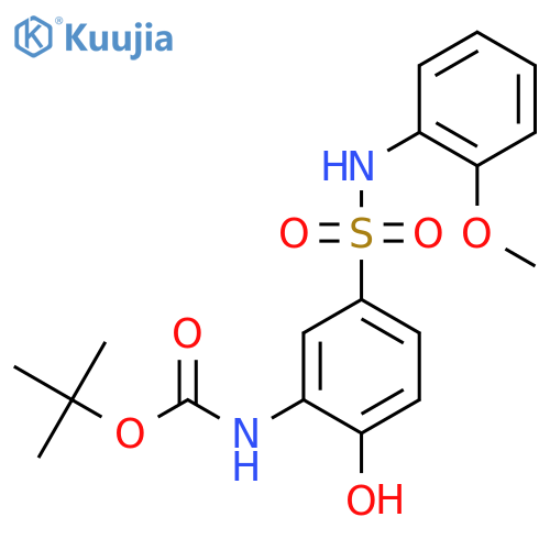 tert-butyl N-{2-hydroxy-5-[(2-methoxyphenyl)sulfamoyl]phenyl}carbamate structure