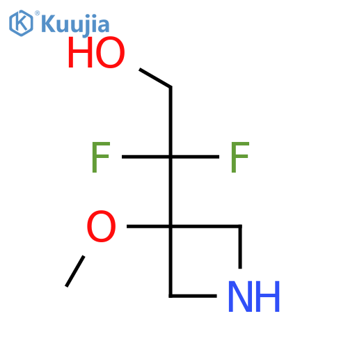 2,2-Difluoro-2-(3-methoxyazetidin-3-yl)ethan-1-ol structure