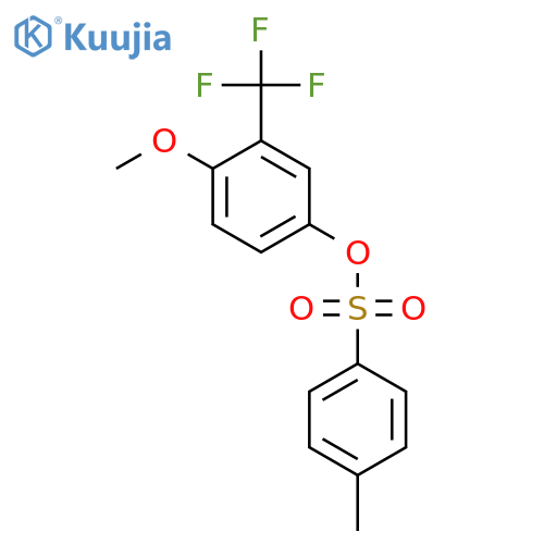 4-Methoxy-3-(trifluoromethyl)phenyl 4-methylbenzene-1-sulfonate structure
