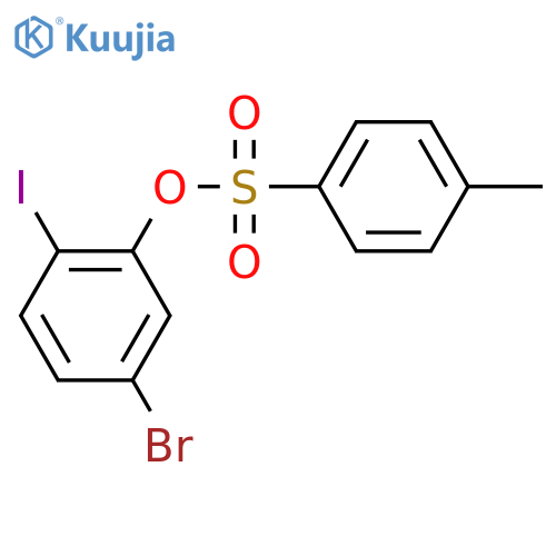 5-Bromo-2-iodophenyl 4-methylbenzene-1-sulfonate structure