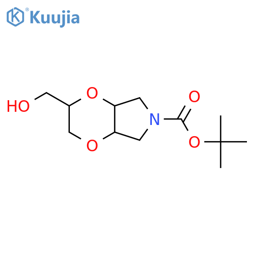 tert-butyl 2-(hydroxymethyl)-hexahydro-2H-1,4dioxino2,3-cpyrrole-6-carboxylate structure