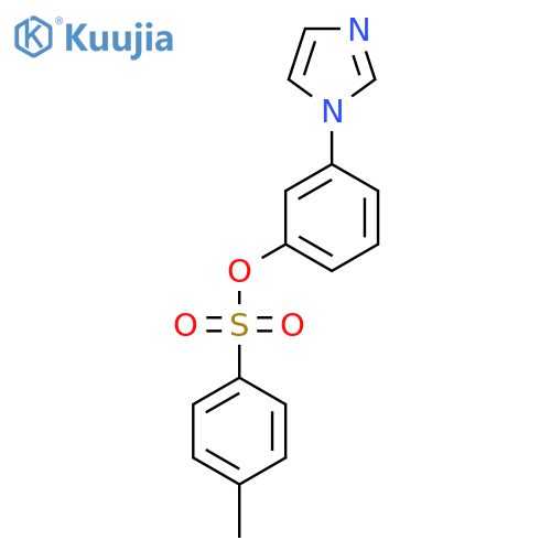 3-(1H-imidazol-1-yl)phenyl 4-methylbenzene-1-sulfonate structure
