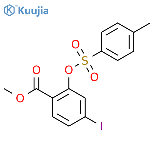 Methyl 4-iodo-2-[(4-methylbenzenesulfonyl)oxy]benzoate structure