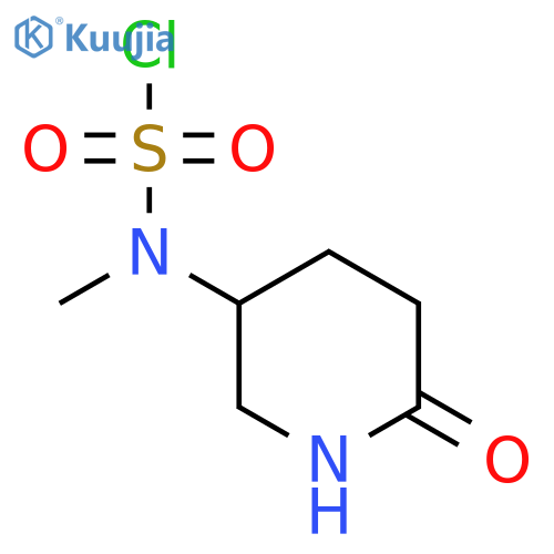 N-methyl-N-(6-oxopiperidin-3-yl)sulfamoyl chloride structure