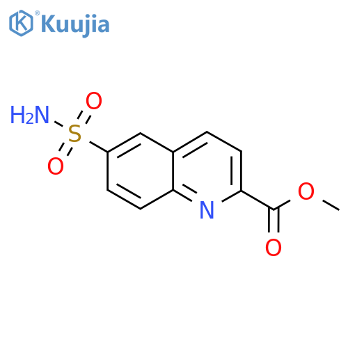 Methyl 6-sulfamoylquinoline-2-carboxylate structure